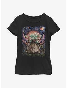 Star Wars The Mandalorian The Child Starry Night Youth Girls T-Shirt, , hi-res