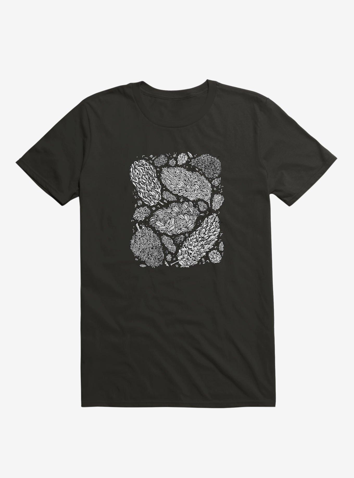 Cannabis Nugs T-Shirt, BLACK, hi-res