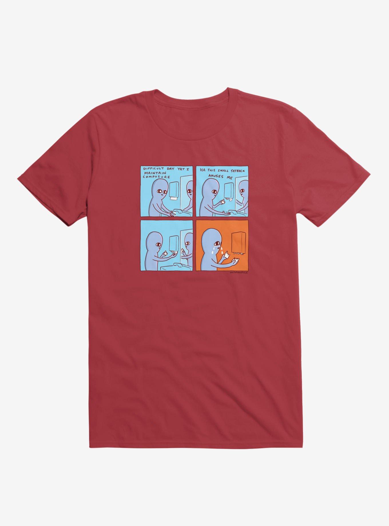 Strange Planet Composure T-Shirt, RED, hi-res