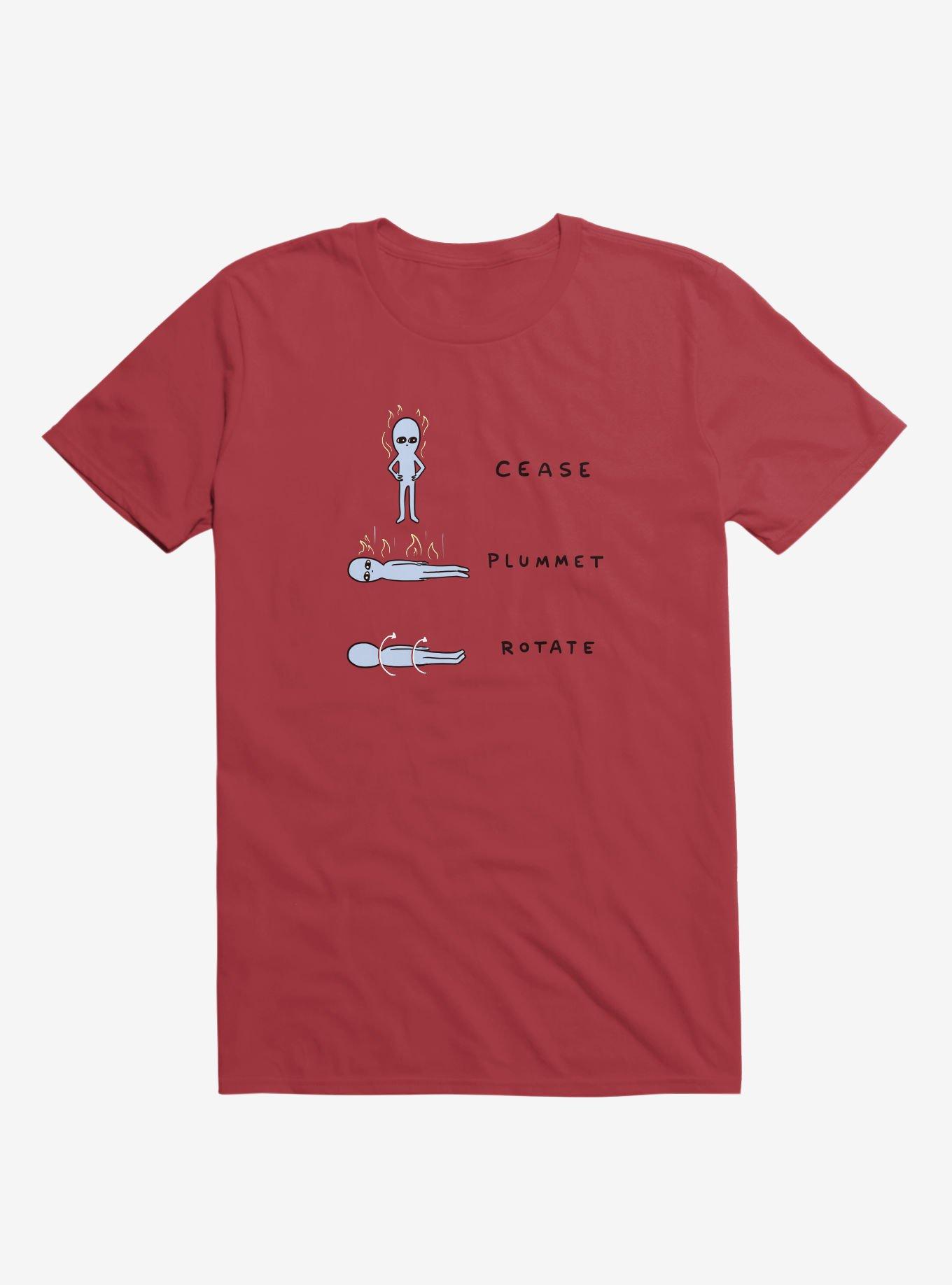 THRDLESS Strange Planet Cease Plummet Rotate T-Shirt