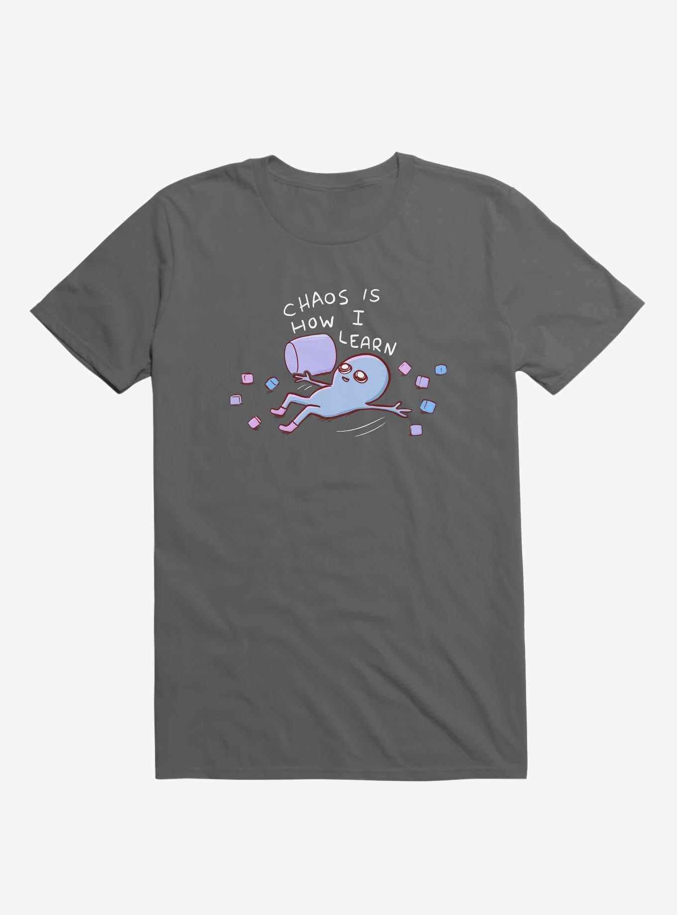 Strange Planet  Chaos Is How I Learn T-Shirt, ASPHALT, hi-res