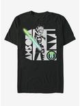 Plus Size Star Wars: Clone Wars Ahsoka Light Saber T-Shirt, BLACK, hi-res