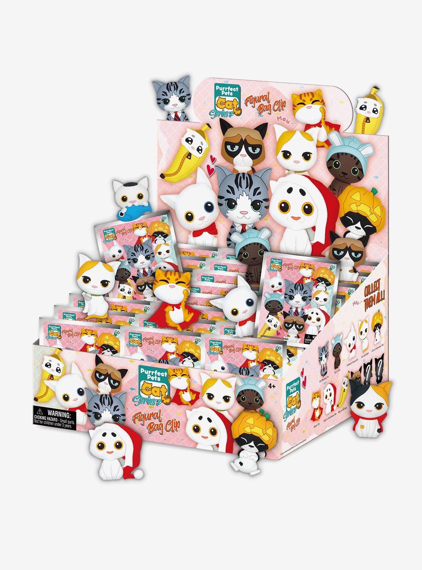 Purrfect Pets Cat Series 2 Figural Bag Clip Blind Bag, , hi-res