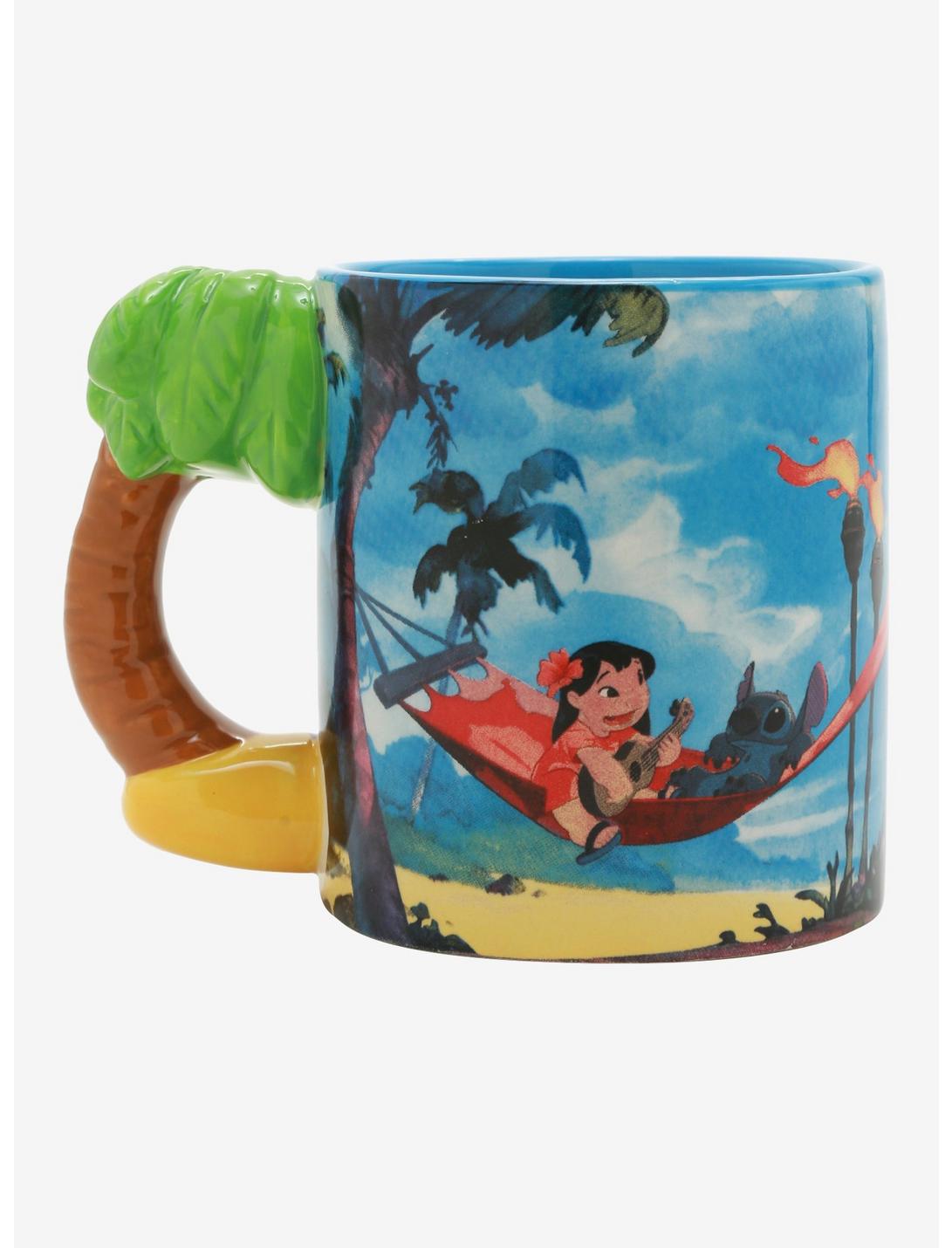 Disney Lilo & Stitch Palm Tree Handle Mug, , hi-res