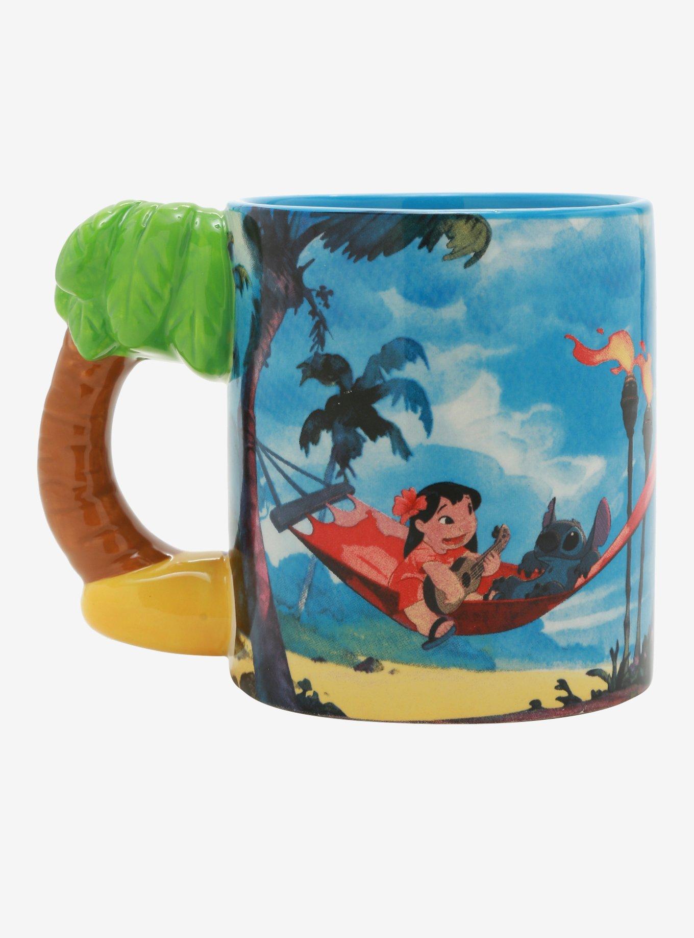 Disney Lilo & Stitch Palm Tree Handle Mug, , hi-res