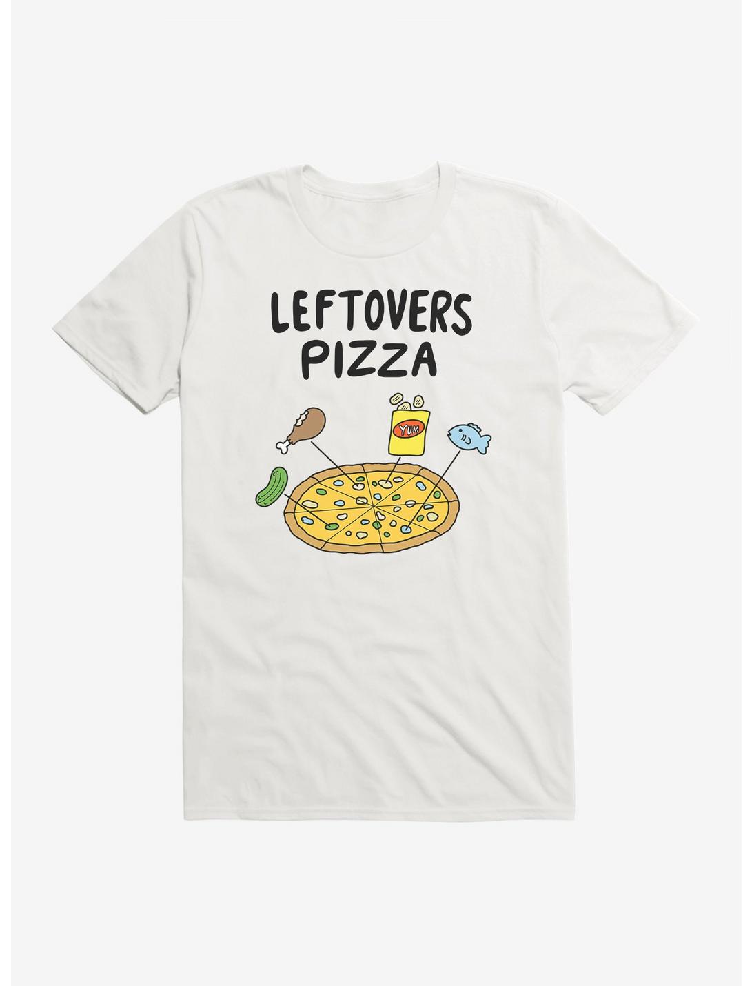 Leftovers Pizza Pie Chart T-Shirt, WHITE, hi-res