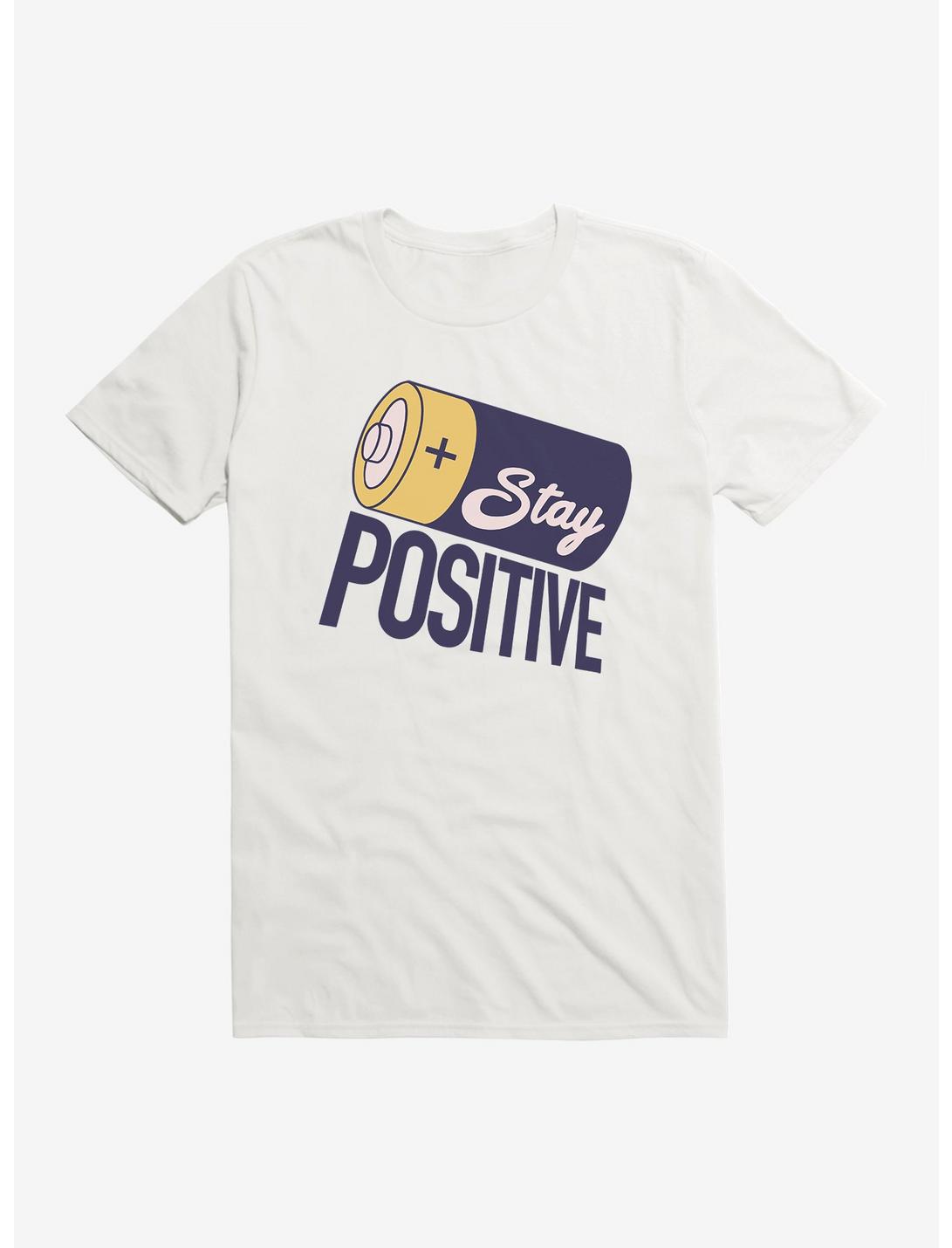 Stay Positive T-Shirt, WHITE, hi-res