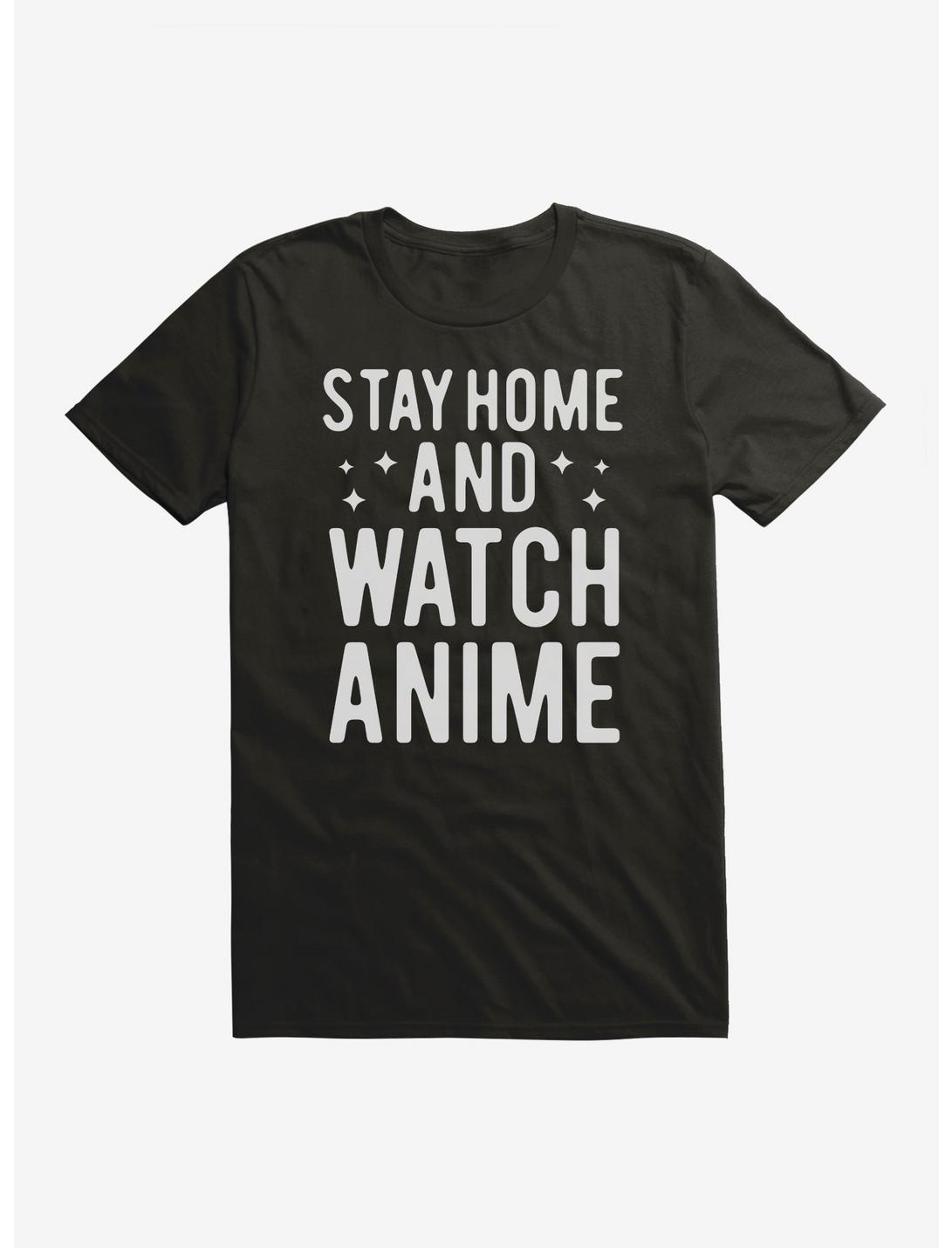 Stay Home And Watch T-Shirt, BLACK, hi-res