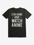 Stay Home And Watch T-Shirt, BLACK, hi-res