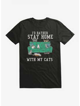 I'd Rather Stay Home With My Cats T-Shirt, , hi-res