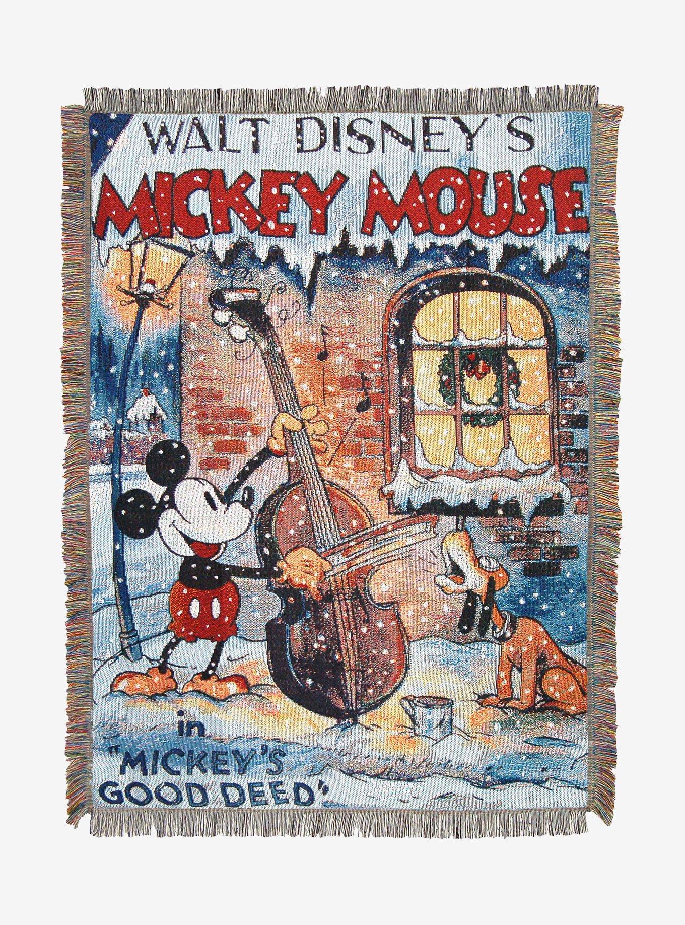 Disney Mickey Mouse Good Deed Tapestry Throw Blanket Hot Topic