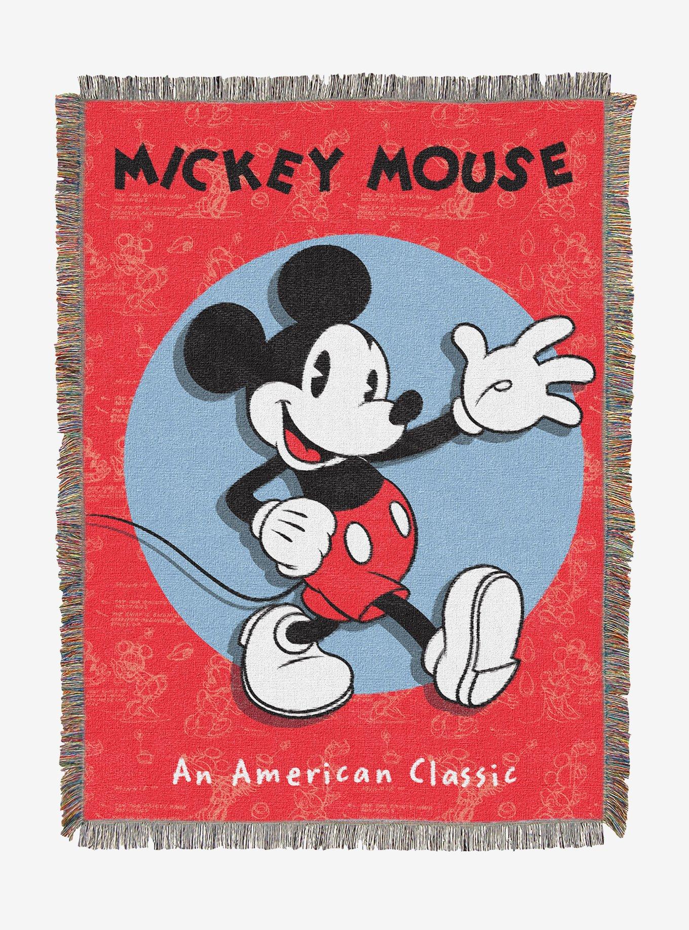 Disney Mickey Mouse American Classic Tapestry Throw Blanket, , hi-res