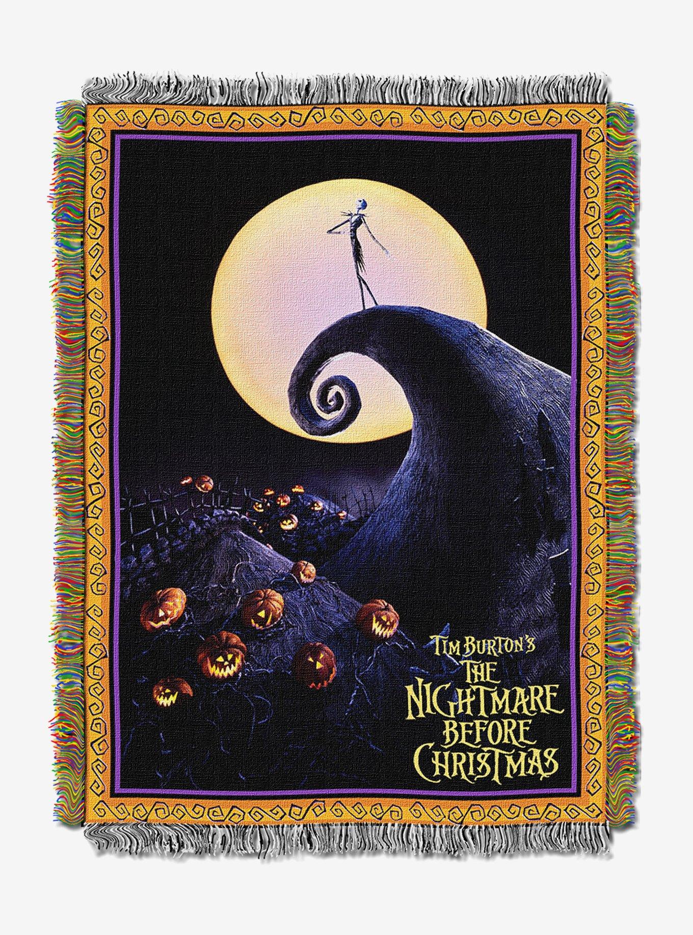 The Nightmare Before Christmas Poster Tapestry Throw Blanket