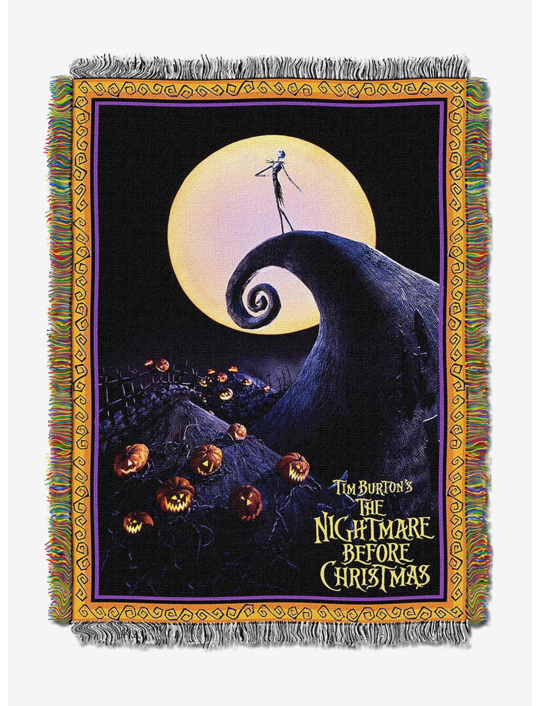 The Nightmare Before Christmas Poster Tapestry Throw Blanket, , hi-res
