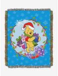 Disney Winnie The Pooh Holiday Tapestry Throw Blanket, , hi-res