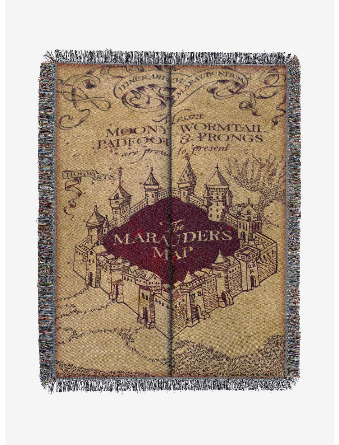 Harry Potter Marauder's Map Tapestry Throw Blanket, , hi-res