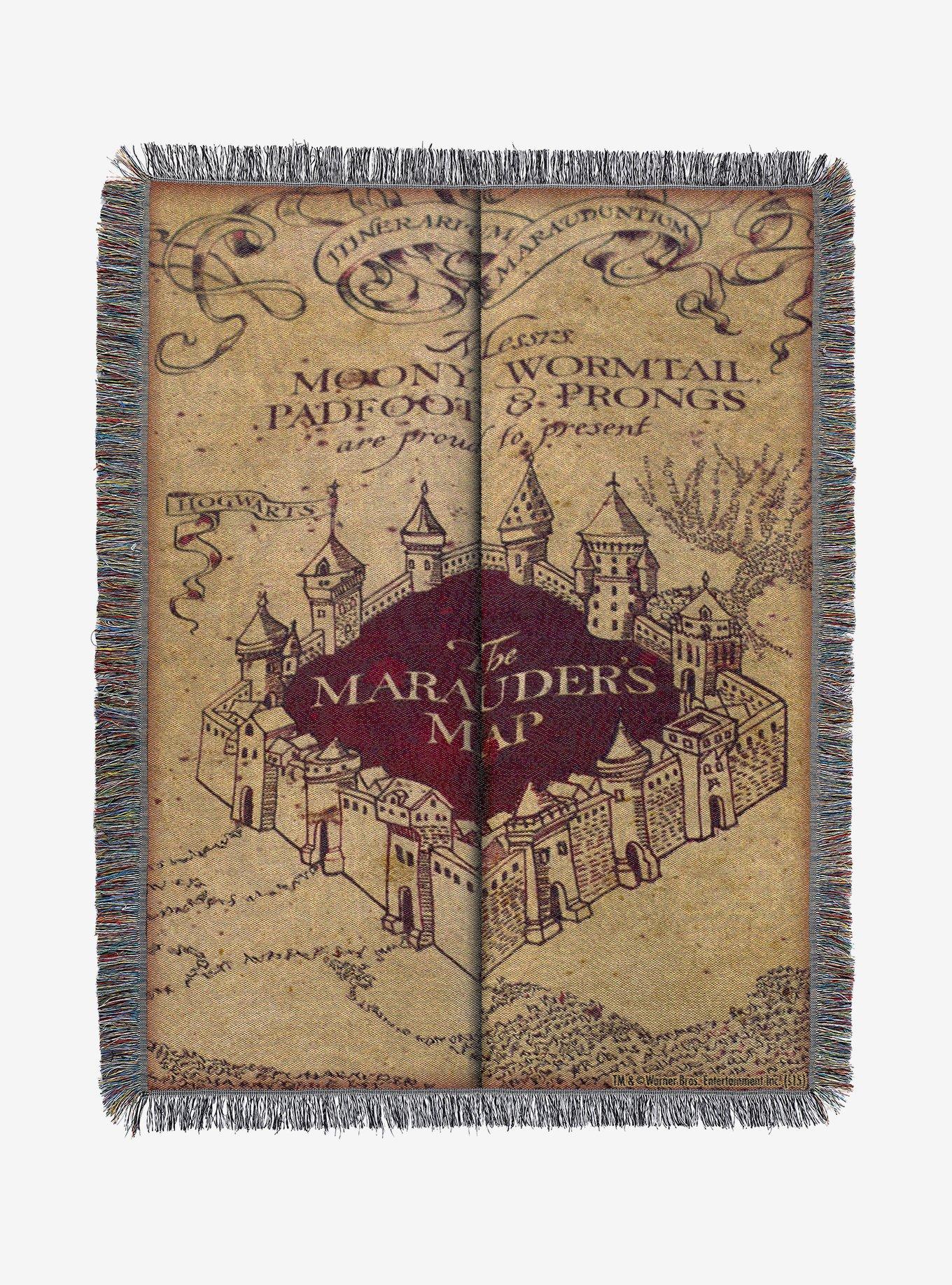 Harry Potter Marauder's Map Tapestry Throw Blanket, , hi-res