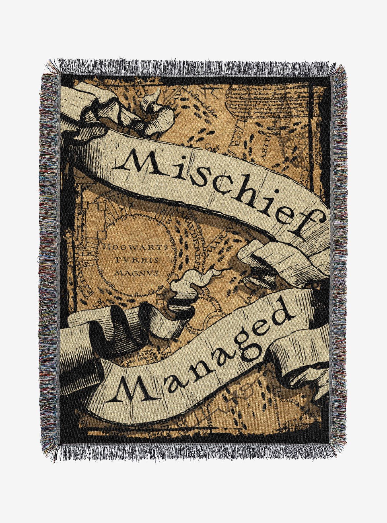 Harry Potter Mischief Managed Tapestry Throw Blanket, , hi-res