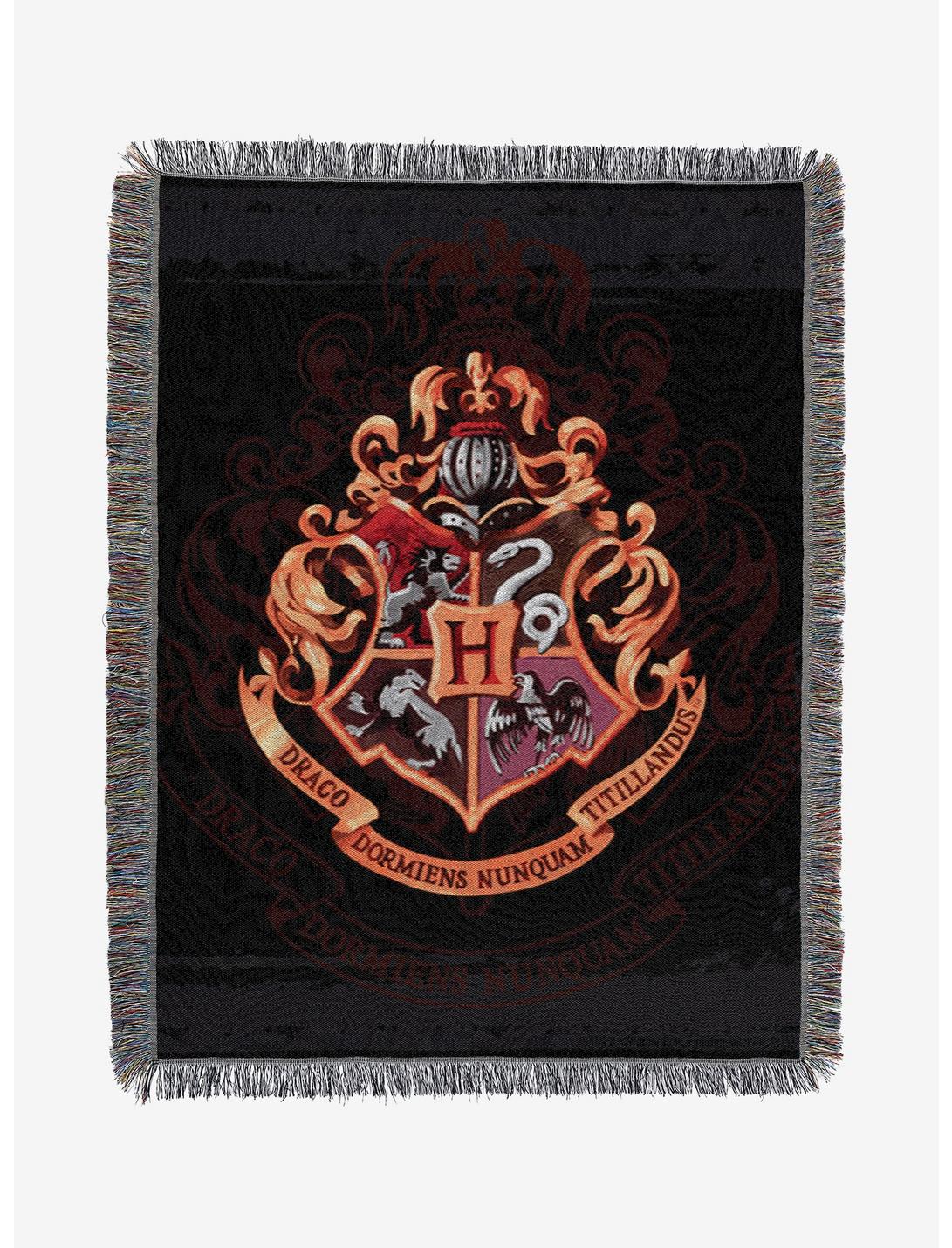 Harry Potter Hogwarts Crest Tapestry Throw Blanket, , hi-res
