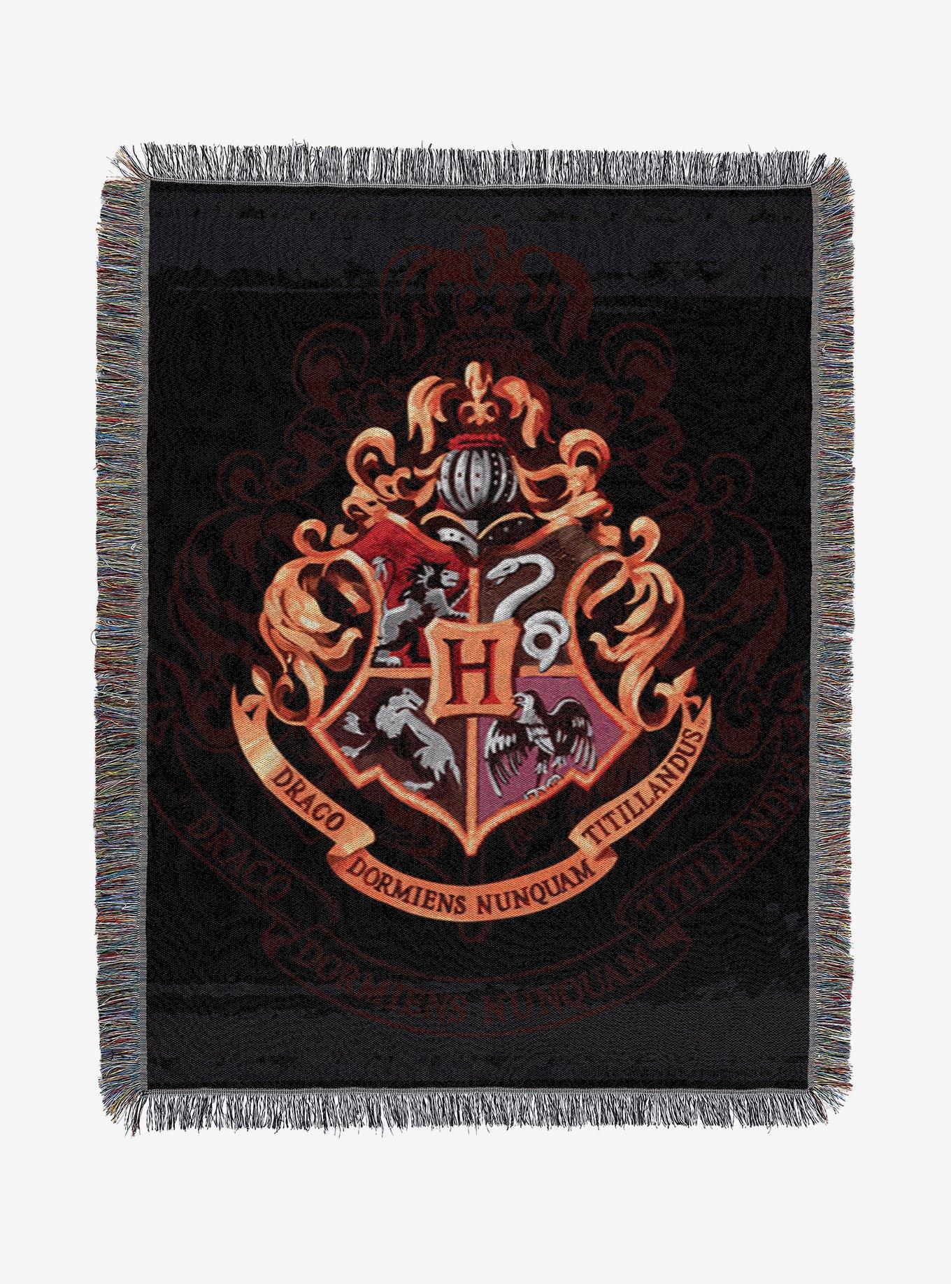 Harry Potter Hogwarts Crest Tapestry Throw Blanket, , hi-res