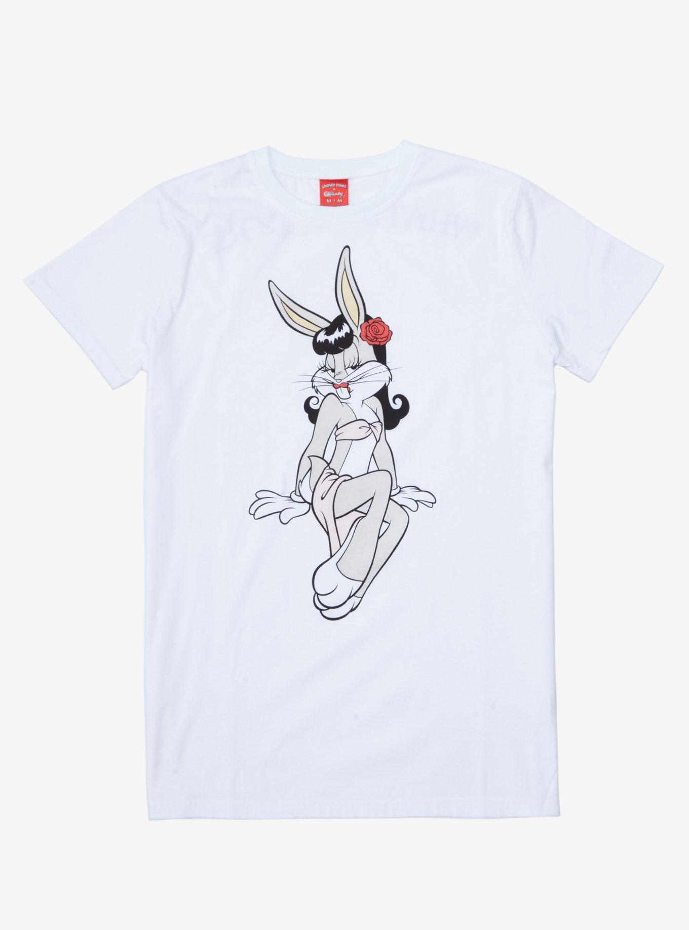 Cakeworthy Looney Tunes Bugs Bunny Drag T-Shirt, WHITE, hi-res