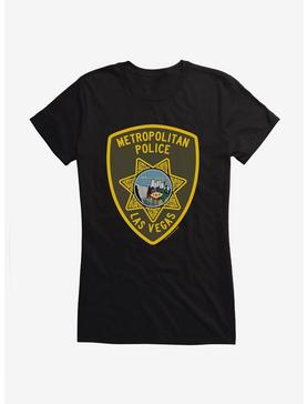 Twin Peaks Metropolitan Police Badge Girls T-Shirt, BLACK, hi-res