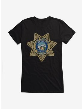 Twin Peaks Las Vegas Police Badge Girls T-Shirt, BLACK, hi-res