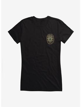 Twin Peaks Sheriff Badge Icon Girls T-Shirt, BLACK, hi-res