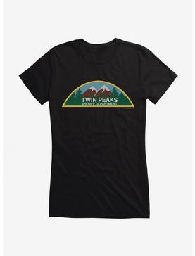 Twin Peaks Sheriff Department Mountain Icon Girls T-Shirt, BLACK, hi-res