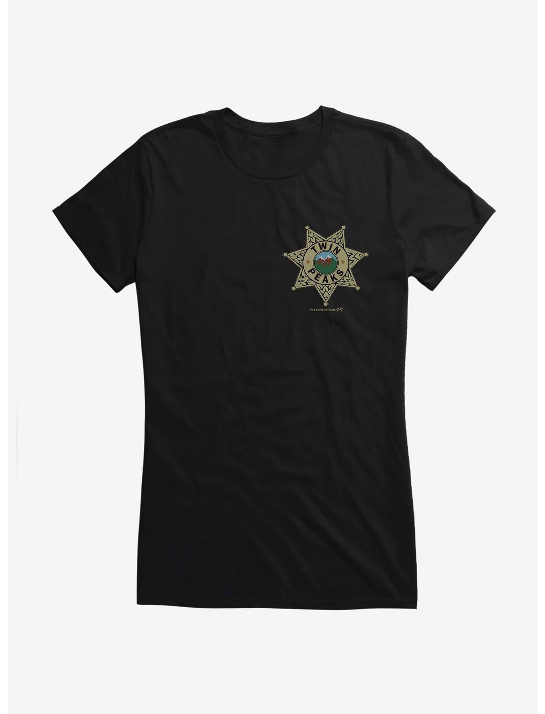 Twin Peaks Star Sheriff Badge Icon Girls T-Shirt, , hi-res