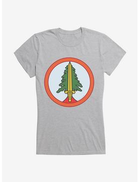 Twin Peaks Tree Patch Icon Girls T-Shirt, HEATHER, hi-res