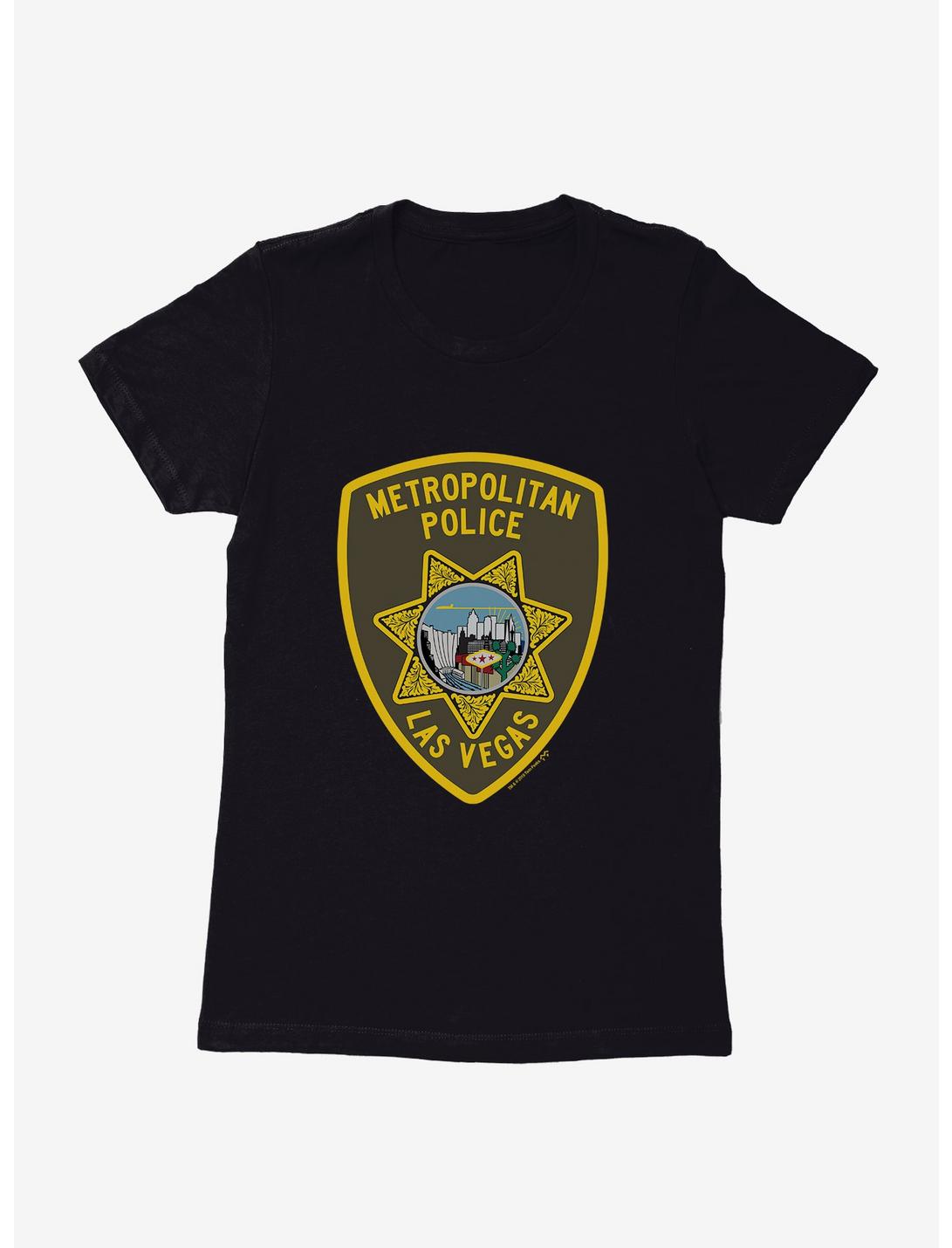 Twin Peaks Metropolitan Police Badge Womens T-Shirt, BLACK, hi-res