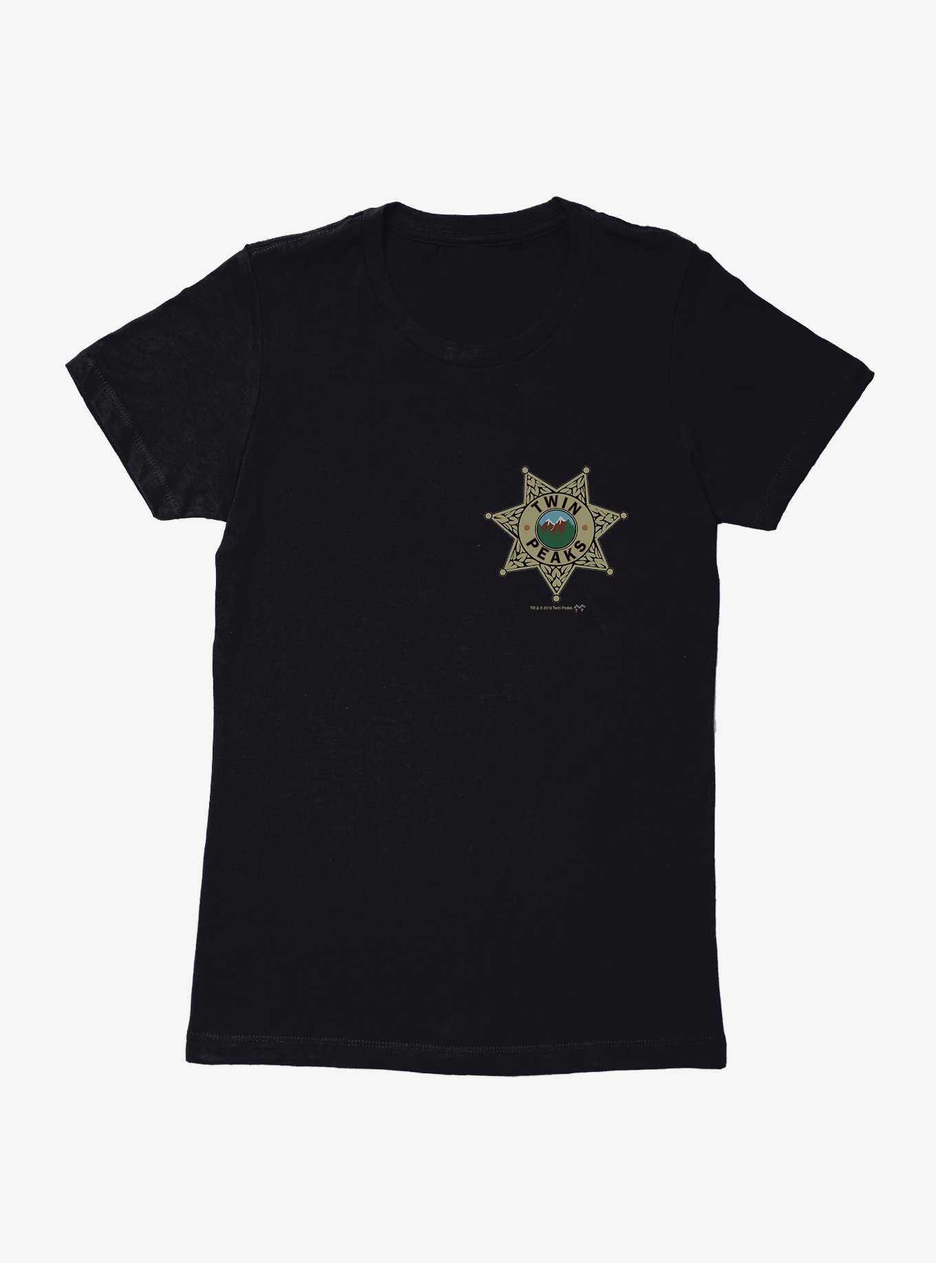 Twin Peaks Star Sheriff Badge Icon Womens T-Shirt, , hi-res