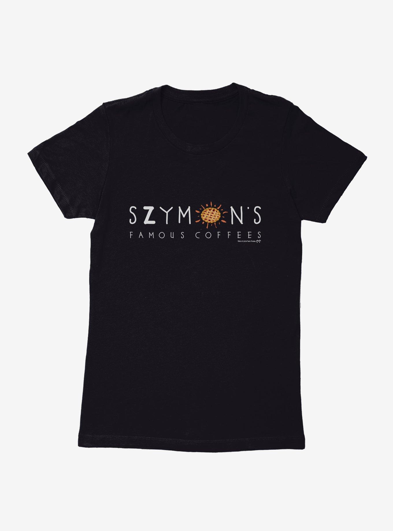 Twin Peaks Szymon's Coffee Script Womens T-Shirt, BLACK, hi-res