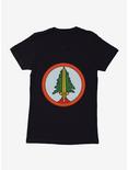 Twin Peaks Tree Patch Icon Womens T-Shirt, BLACK, hi-res
