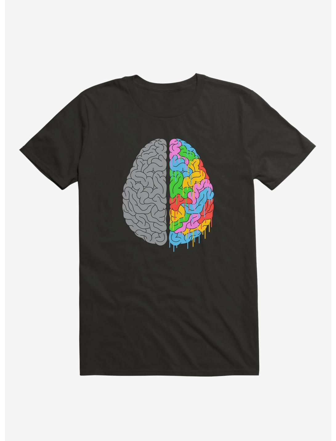 A Brain of Two Halves T-Shirt, BLACK, hi-res