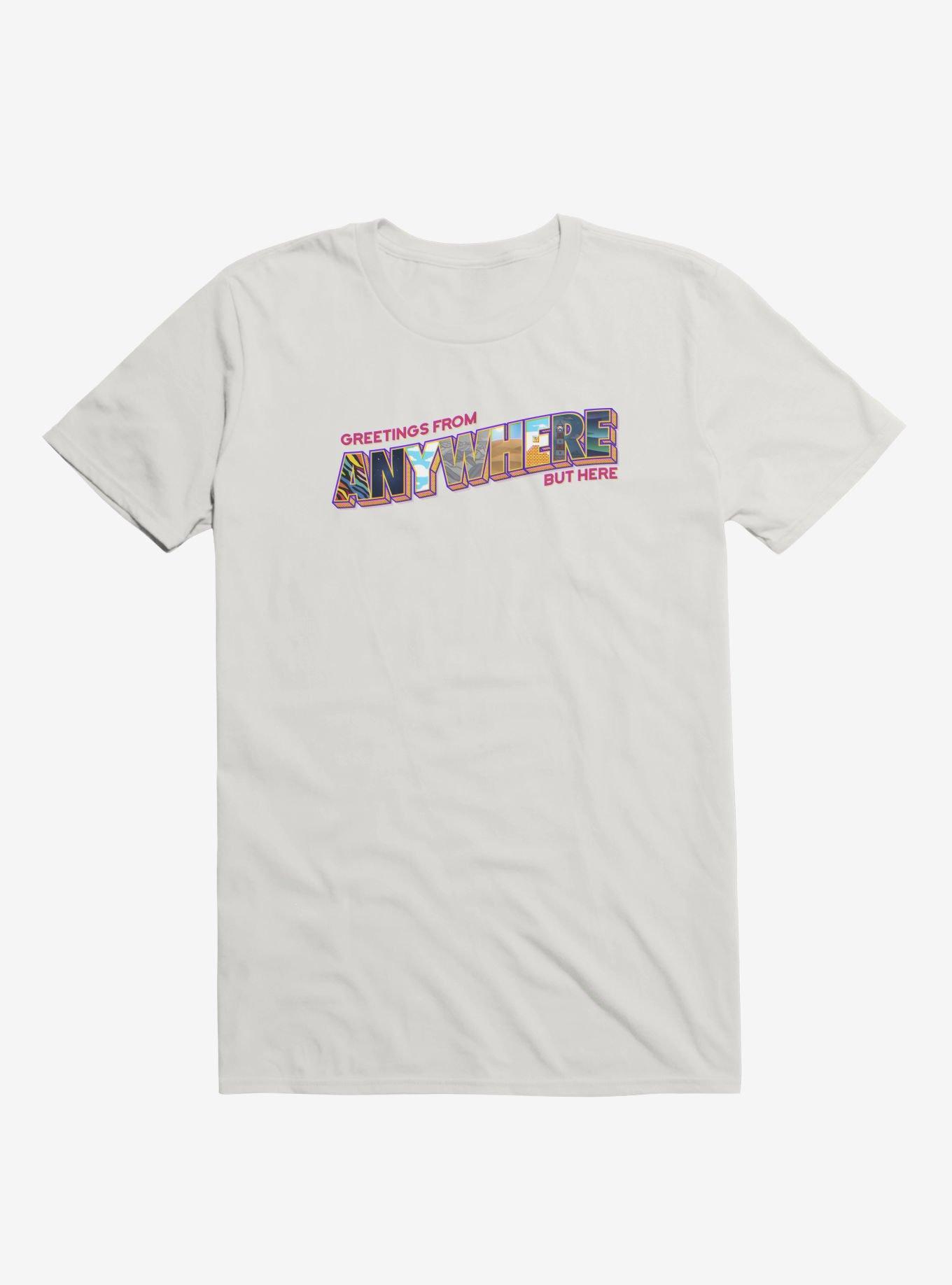 Anywhere But Here T-Shirt, WHITE, hi-res