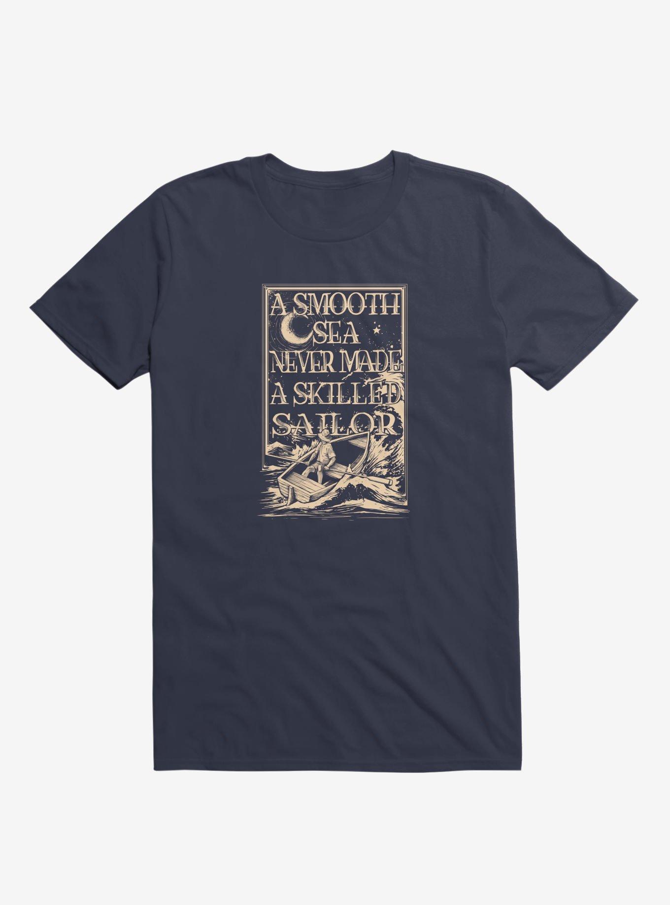 A Smooth Sea T-Shirt, NAVY, hi-res