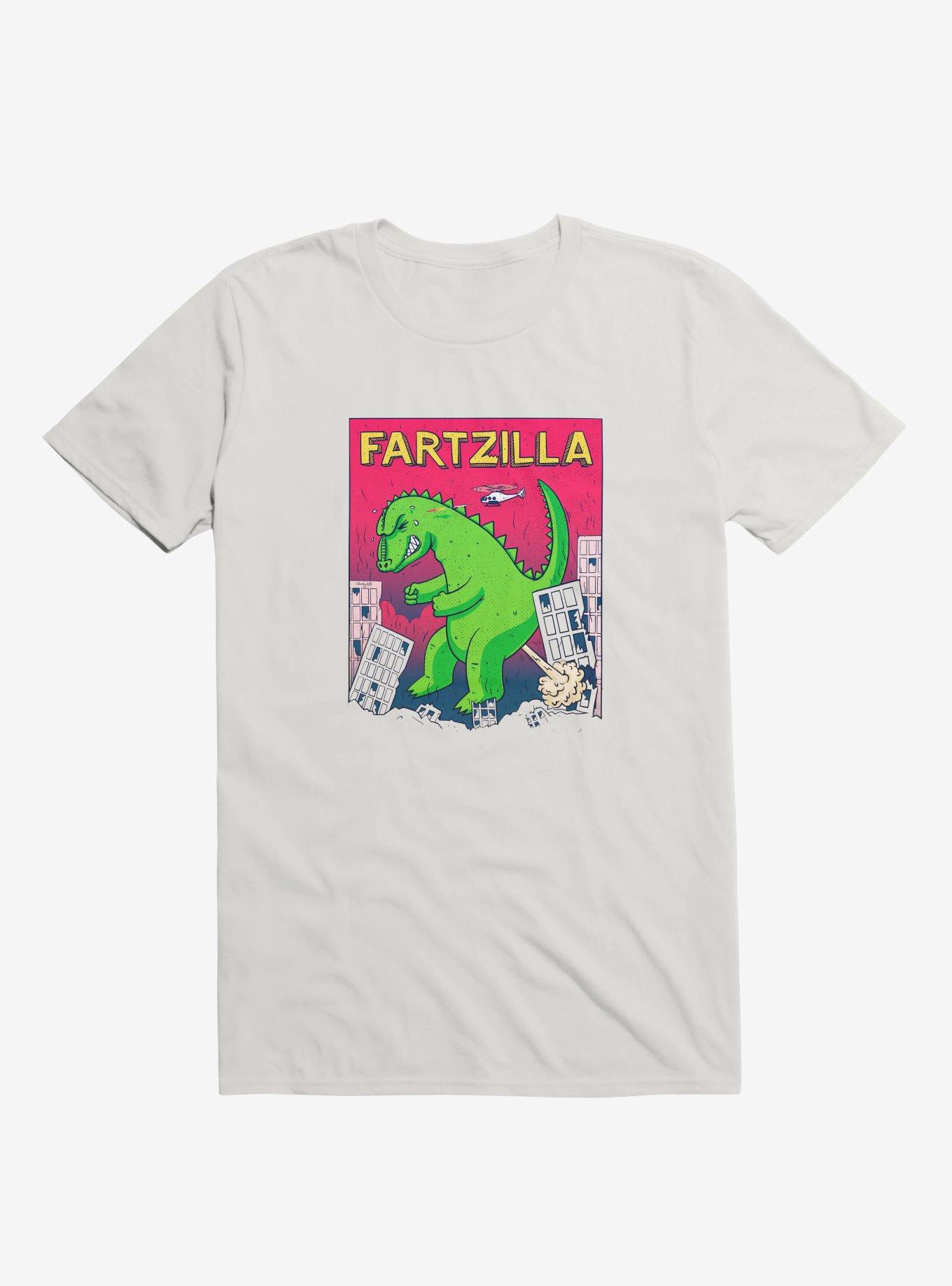 Fartzilla T-Shirt, WHITE, hi-res