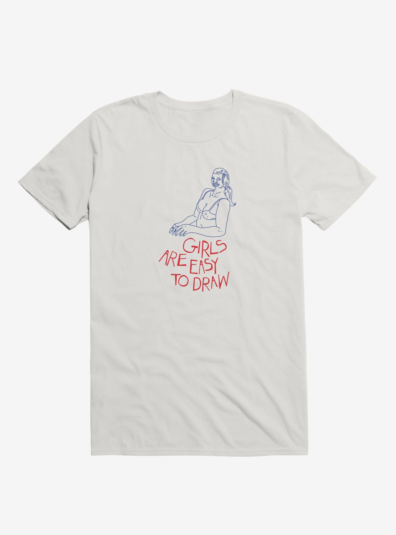 Girls are Easy to Draw T-Shirt, , hi-res