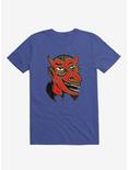Devil Head T-Shirt, ROYAL, hi-res
