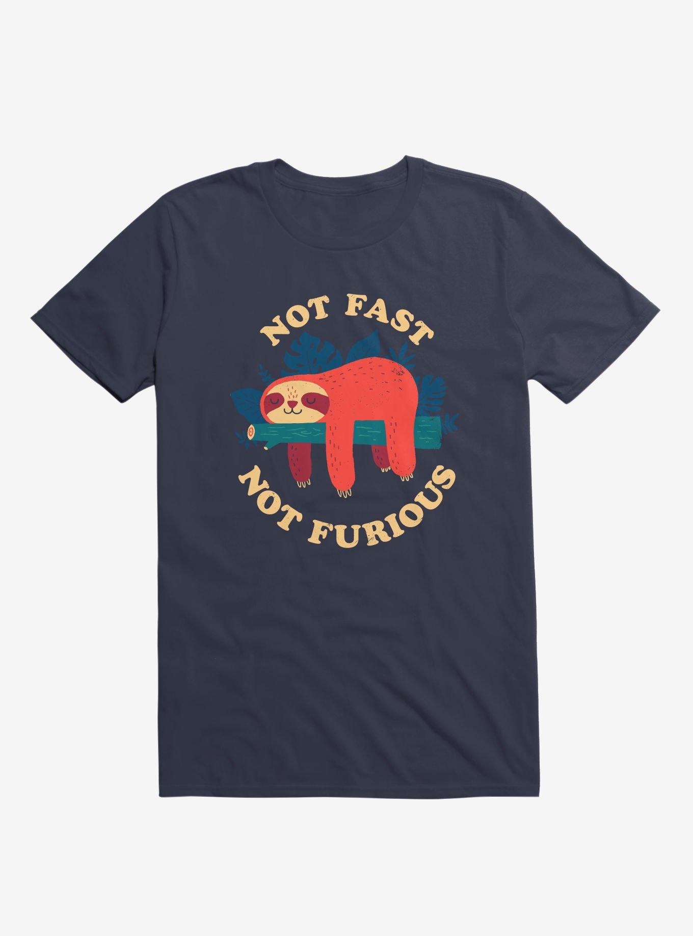 Not Fast, Not Furious T-Shirt, NAVY, hi-res
