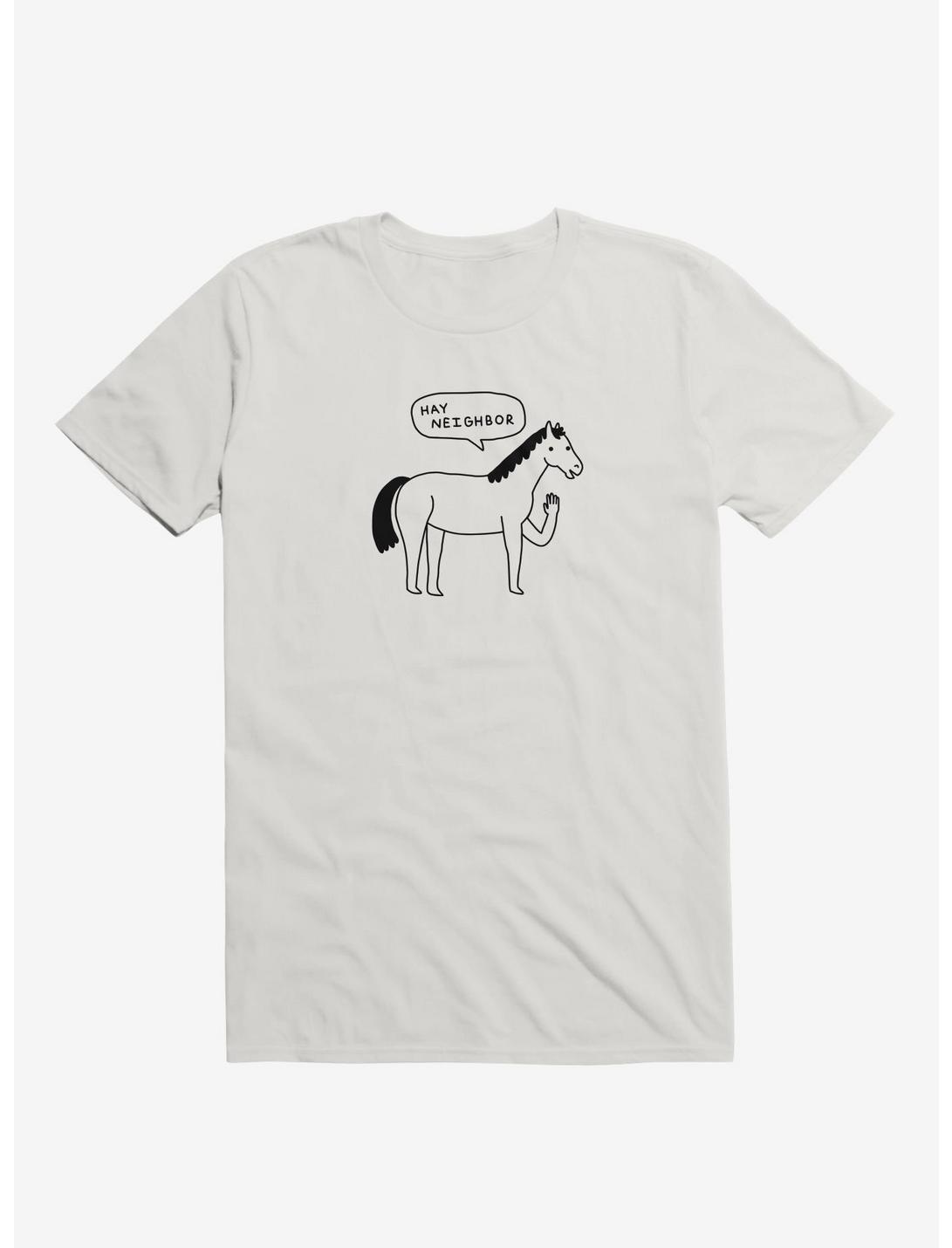 Hi Horse T-Shirt, WHITE, hi-res