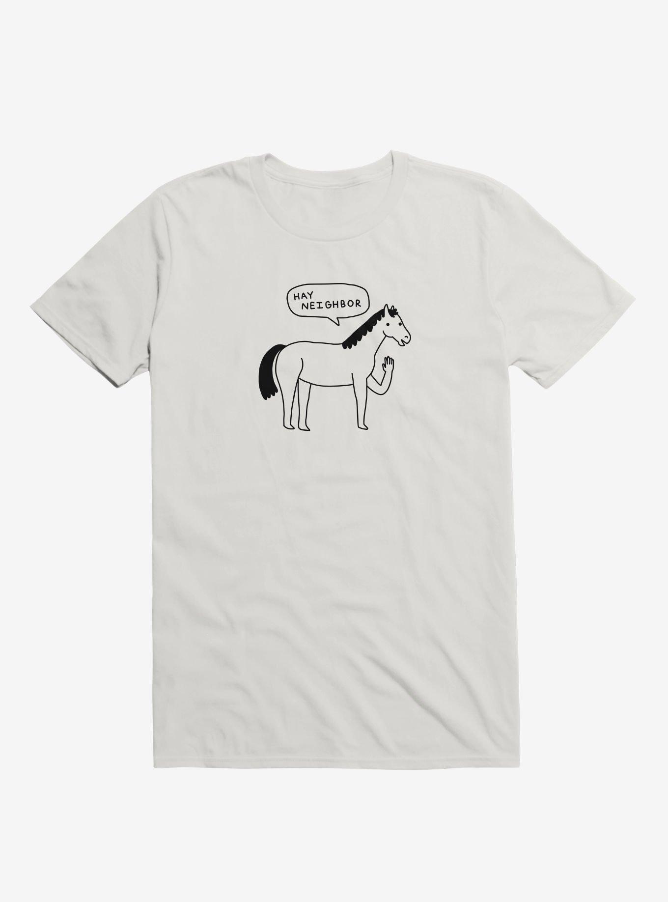 Hi Horse T-Shirt, WHITE, hi-res