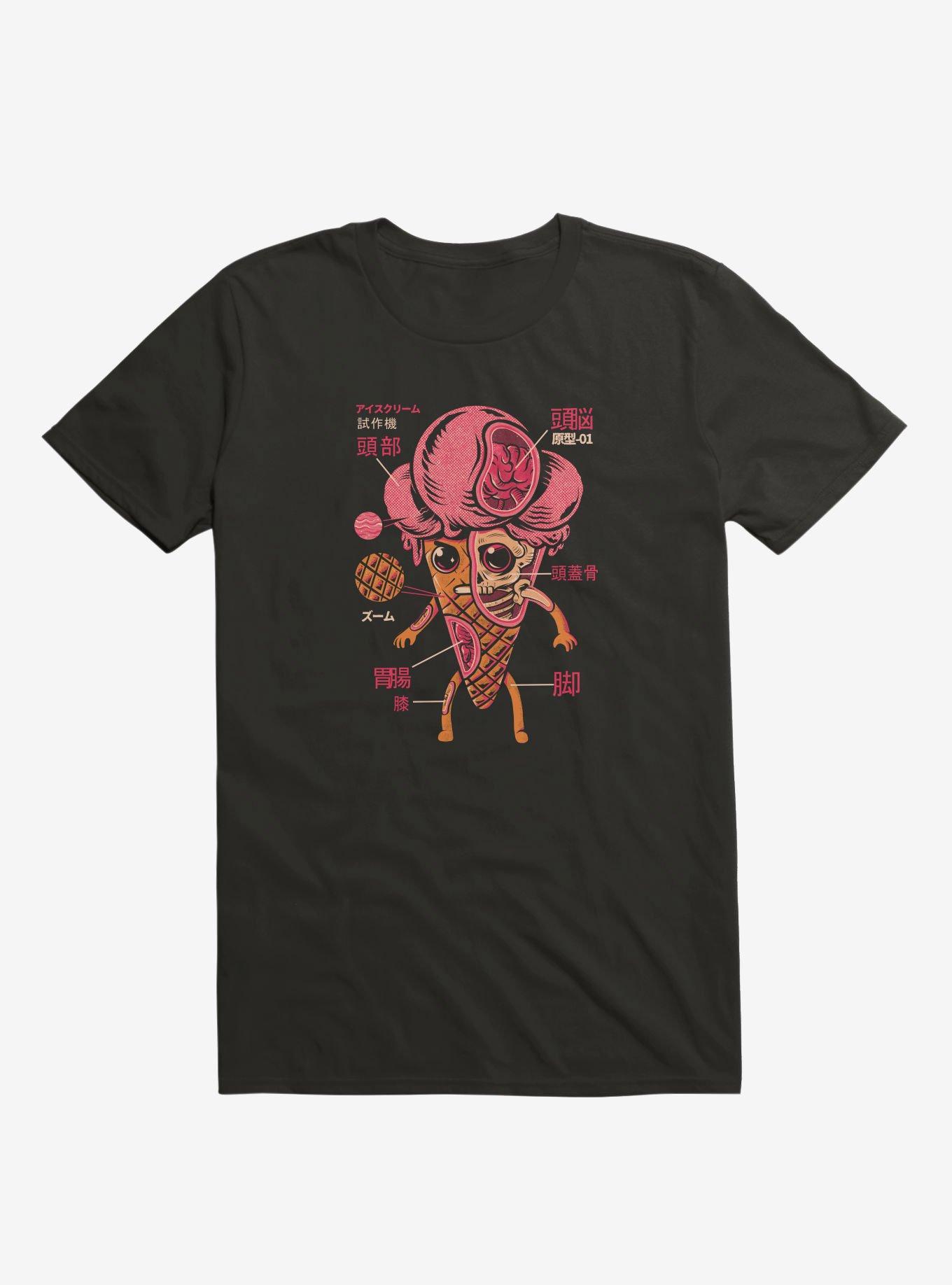 Ice Cream Kaiju T-Shirt, BLACK, hi-res