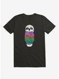 Skull Anatomy of Hippie T-Shirt, BLACK, hi-res