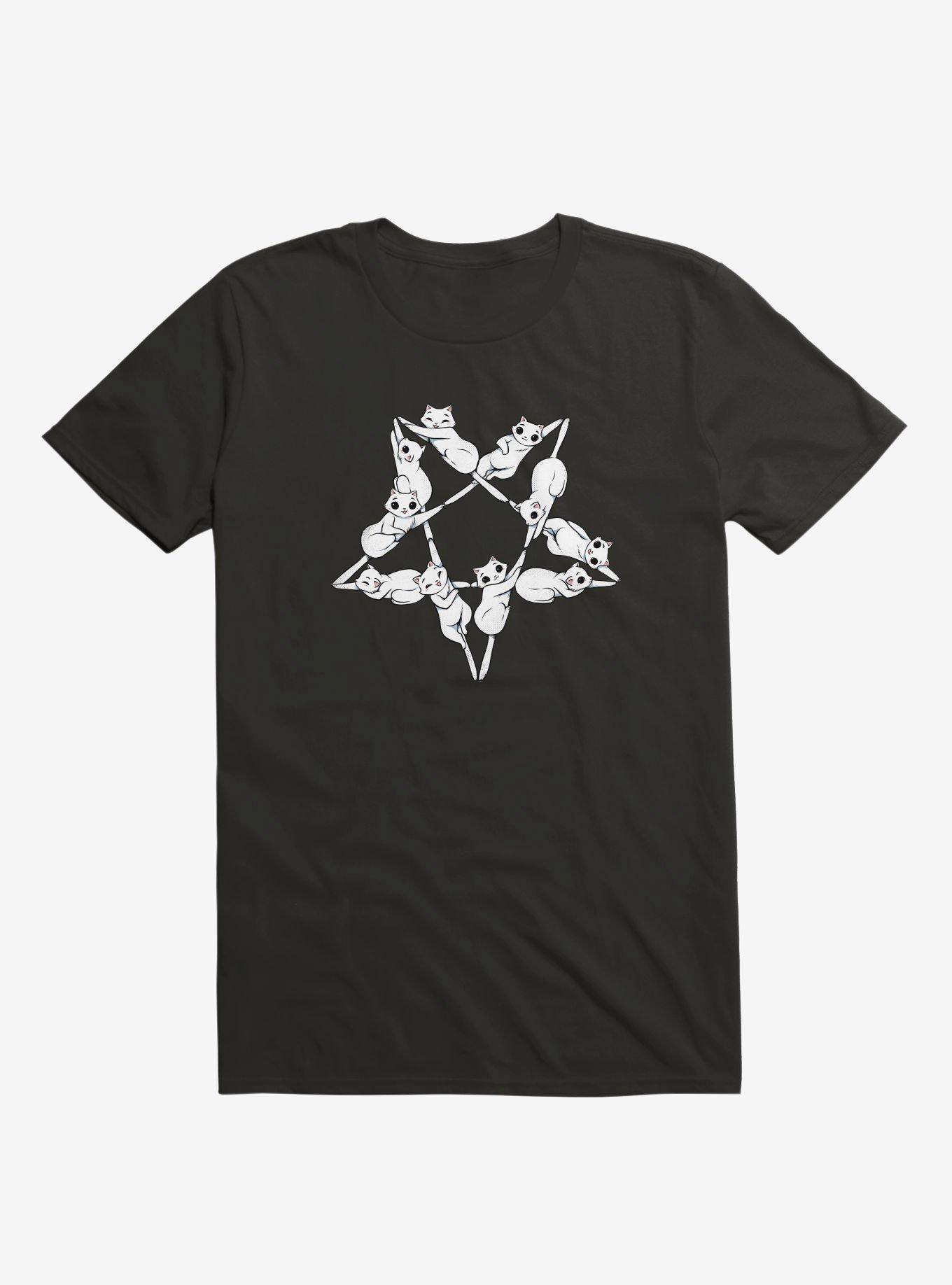 Where the cats go at night T-Shirt, BLACK, hi-res