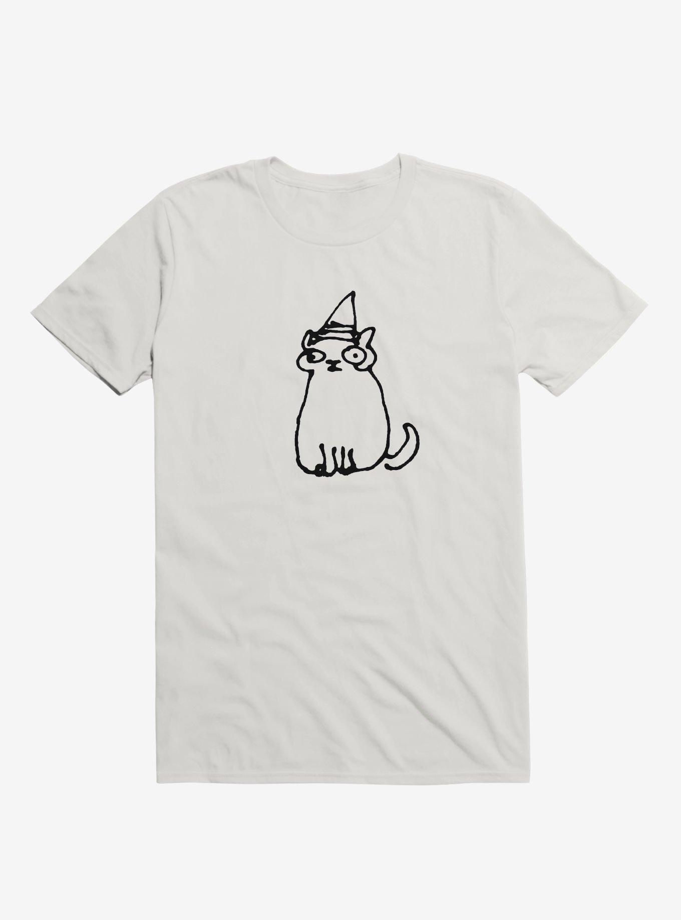 Wizard Cat T-Shirt - WHITE | Hot Topic