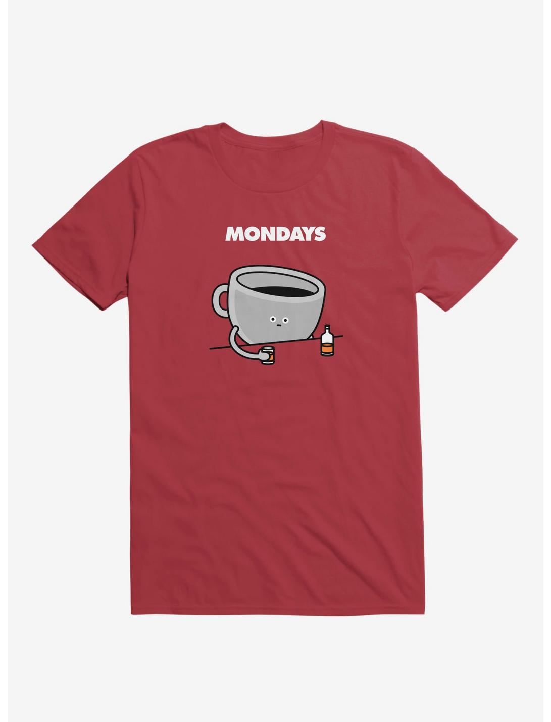 Mondays T-Shirt, RED, hi-res
