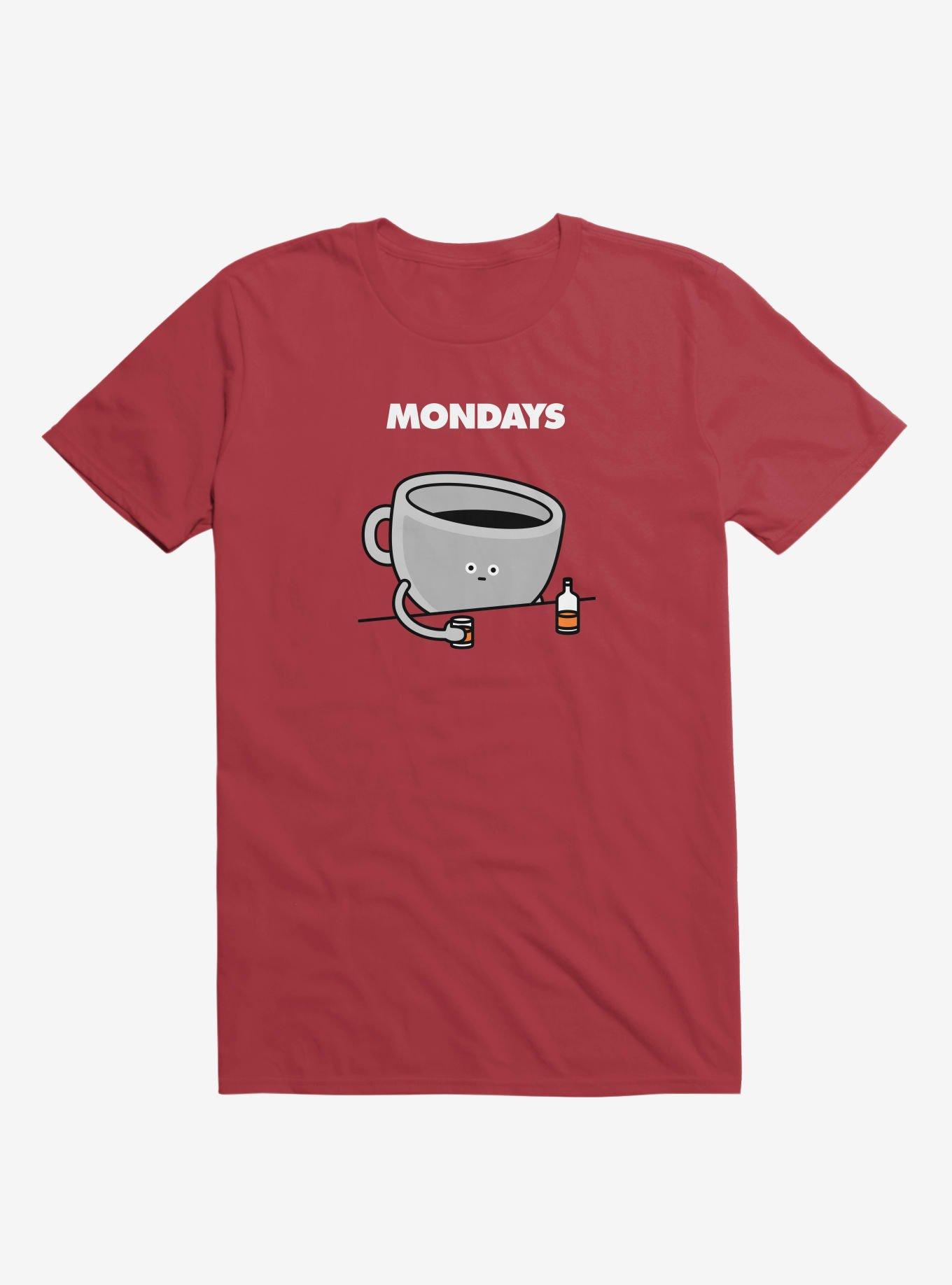 Mondays T-Shirt, RED, hi-res